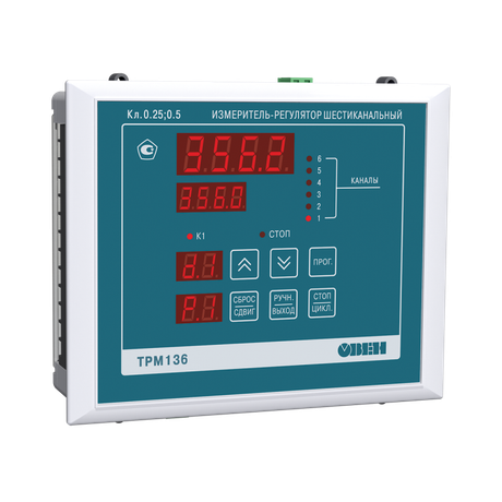 Измеритель-регулятор 6-и канальный ТРМ136-ИККРУУ.Щ7 | 59330 ОВЕН