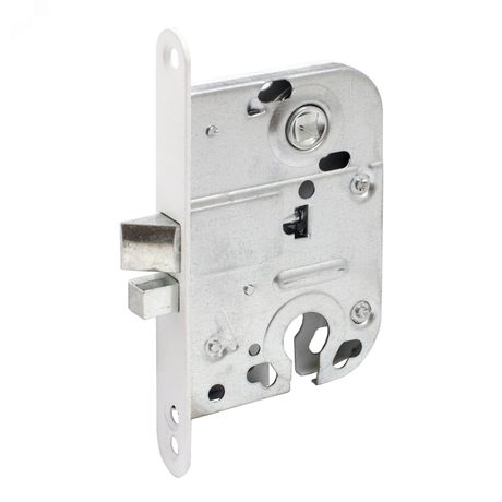 Замок врезной АЛЛЮР 2018 WW белый B2B б/о б/руч - 14142 ПТК