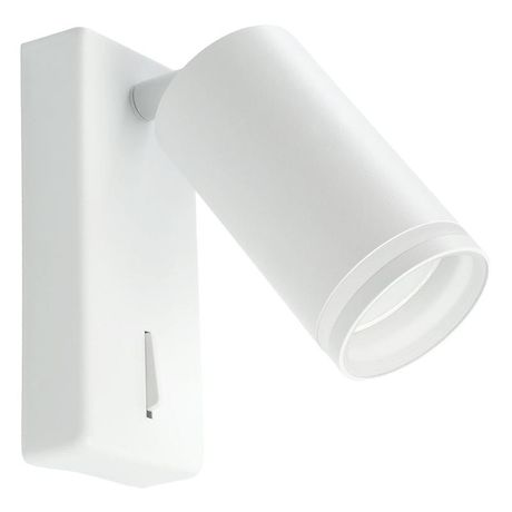 Светильник ДБО GU10 без лампы наклонный с выключателем белый - ML1620 48811 FERON