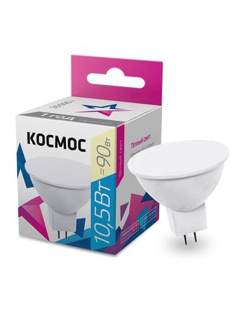 Лампа светодиодная LED 10.5W JCDR 220В GU5.3 D50x45 3000К теплый 840 лм Космос - LkecLED10.5wJCDRC30