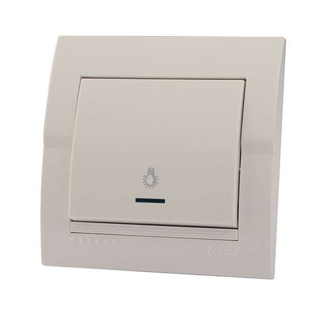 Кнопка таймера ОП Deriy с подсветкой бел. LEZARD 702-0202-113