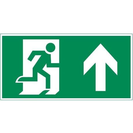 Пиктограмма (наклейка) "ФИГУРА / СТРЕЛКА ВВЕРХ" 300х150мм для аварийно-эвакуационного Свет-к а Giant/Vision/IP65 Basic | V5-EM03-60.003.016 VARTON VARTA