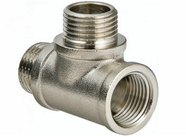 Тройник ВНН 3/4'х3/4'х3/4' переходной, никелированный - BFN-011-602 Aquadeel