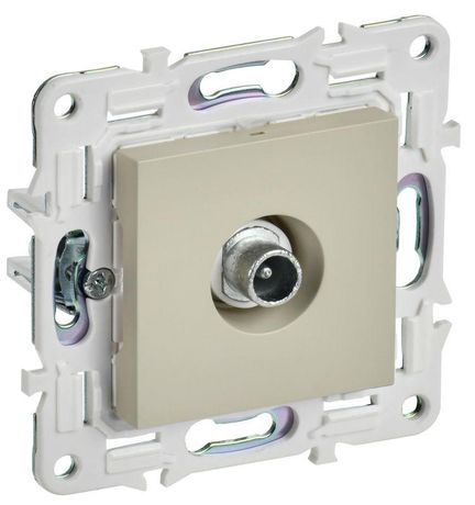 Розетка телевизионная проходная TV SKANDY SK-A17B беж. IEK SK-A10-P-K10