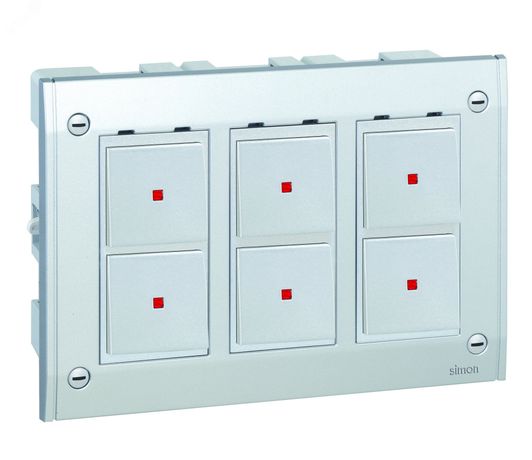 Рамка 3мод. Simon Connect к SBM250 CIMA алюм. SBM302-8