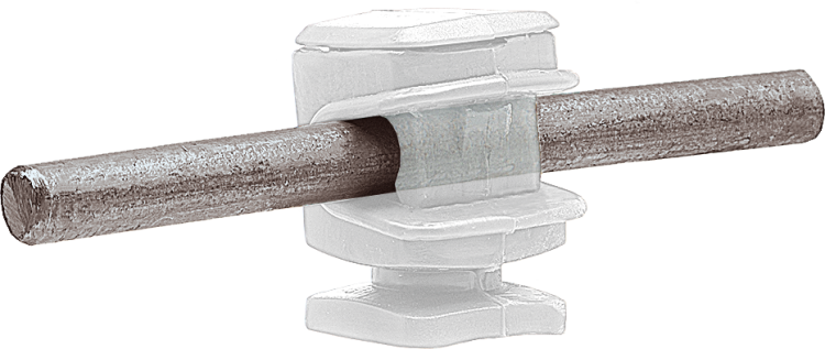 Держатель проводника круглого 6-8 мм прозрачный, высота 16 мм, пластик|91005|Ezetek