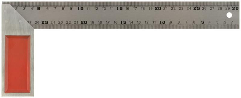 Угольник столярный рифленая шкала 300мм FIT 19454 РОС