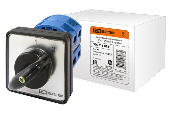 Кулачковый переключатель КПУ11-25/55 (1-2 2р) - SQ0715-0181 TDM