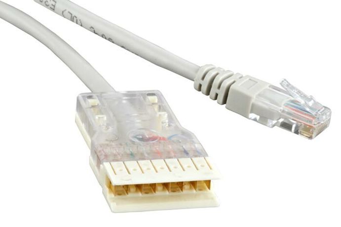 Патч-корд PC-110-RJ45-1P-CX-2M-LSZH-GY 110 тип-RJ45, 1 пара, LSZH, 2 м, серый | 229894 Hyperline