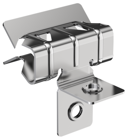 Зажим балочный верт. 1-5мм с отгибом и резьбой М8 HDZ | CME21-BZOR-08-HDZ IEK