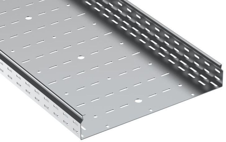 Лоток листовой перфорир. 80х500 L2500 сталь 2.0мм ESCA 7 IEK CLP10-080-500-200-D25