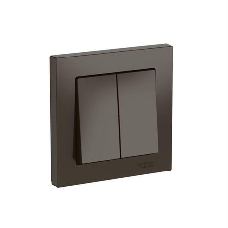 Выключатель 2-кл. AtlasDesign (сх. 5) 10AX быстрозажим. клем. в сборе мокко SE ATN000652S APC