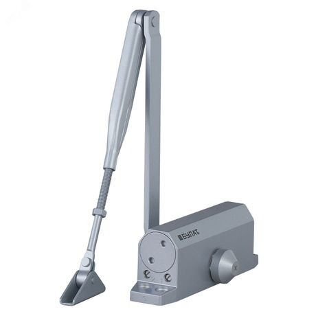 Доводчик дверной БУЛАТ ARCTIC ДД 504/5 A-S (80-150 кг) серебро, морозостойкий - 15380 ПТК