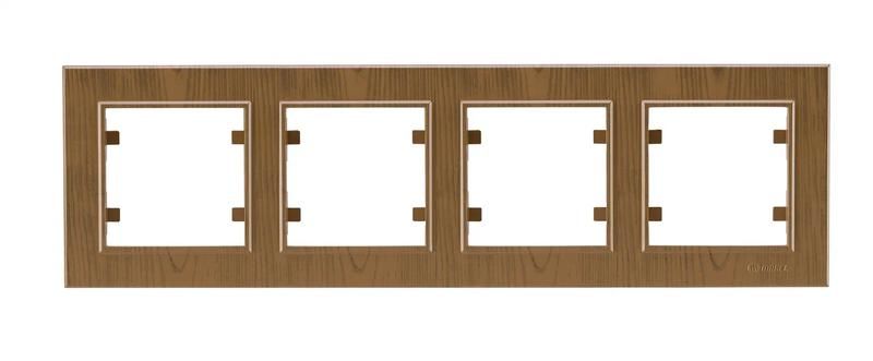 Рамка 4-м Karea горизонт. дуб Makel 56101704