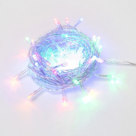 Гирлянда светодиодная с контроллером 5м 50 светодиодов Разноцветный свет Провод прозрачный ULD-S0500-050/DTA MULTI IP20 - UL-00005250 Uniel