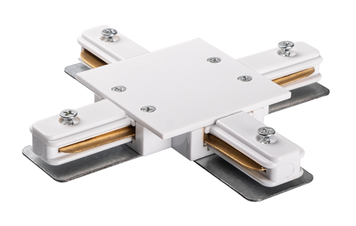 Коннектор для встраиваемого шинопровода белый X -образный PTR/R CX-WH | .5031951 Jazzway