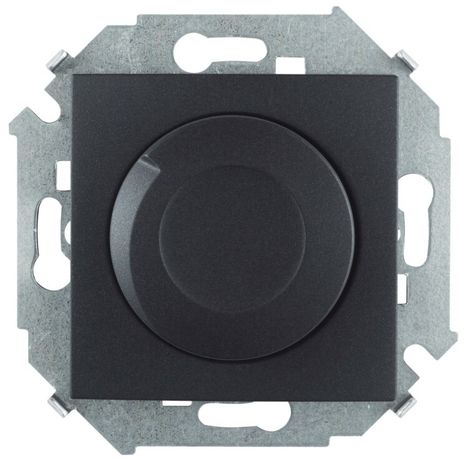 Светорегулятор проходной S15 40-500Вт 230В графит Simon 1591311-038