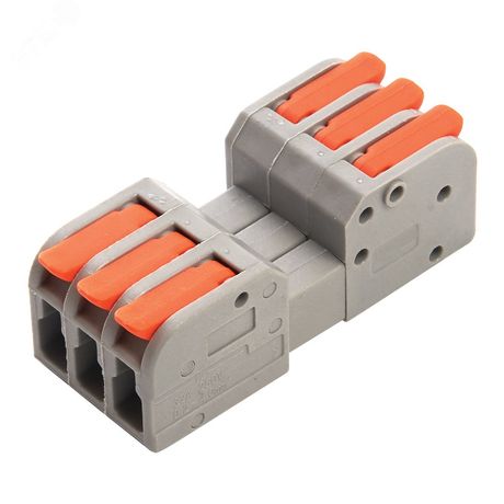 Клемма монтажная компактная для фазн. проводников, 3 контакт груп - LD221-423 FERON 39874