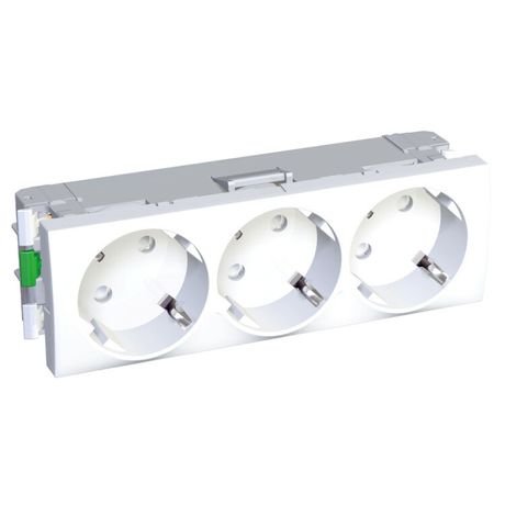 РОЗЕТКА ТРОЙНАЯ 45 2P+E СО ШТОРК. R9003 | ALB44262 Schneider Electric APC