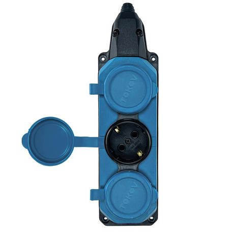 Колодка удлинителя 3-м с заземл. 16А IP44 каучук син. TOKOV TKE-C08-KK3-Z ELECTRIC