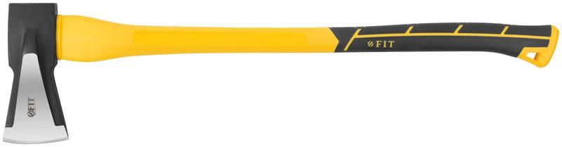 """Топор-колун """"ушастый"""" кованый, фиберглассовая длинная ручка 800 мм, 2500 гр.""" - 46175 РОС