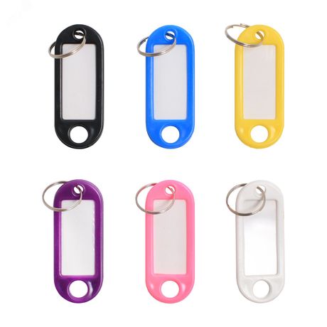 Бирка для ключей АЛЛЮР КОМПЛЕКТ 6 ШТУК пластиковая - 13718 ПТК