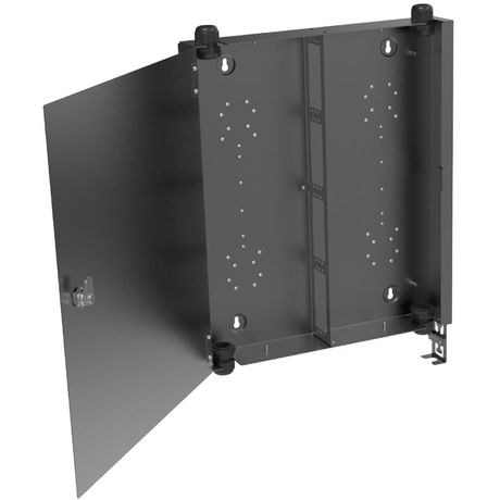 Оптический настенный бокс, неукомплектованный, до 96ОВ, чёрный | RNFBE4BL DKC ДКС