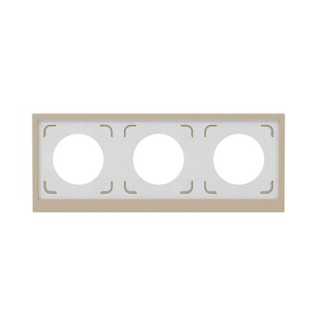 Рамка 3 поста IP44, KANT, ванильный марципан - 7015946 ДКС DKC арт. 7015946