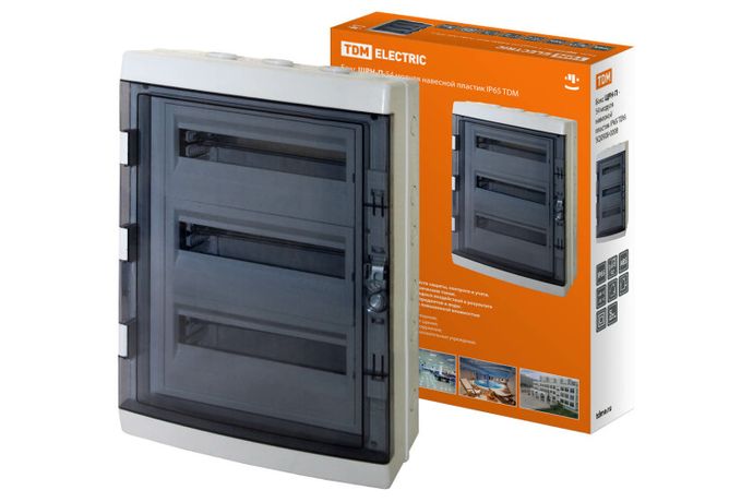 Бокс пластиковый навесной ЩРН-П-54 модуля IP65 | SQ0908-0008 TDM