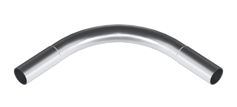 Поворот 90 градусов безрезьбовой алюминиевый d25 мм AL | pb-25-AL EKF