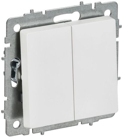 Выключатель перекрестный 2-кл. СП BRITE ВС10-2-3-БрАБ 10А механизм арктич. бел. IEK BR-V23-0-10-K91