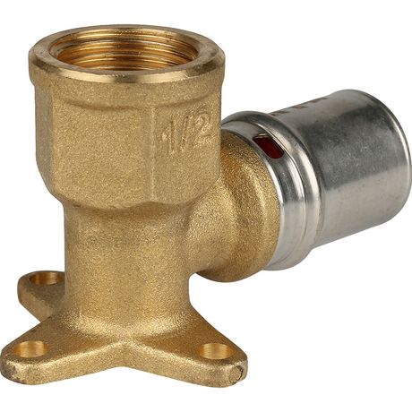 Угольник настенный с креплением короткий 1/2'х20 для металлопластиковых труб прессовой - SFP-0018-001220 STOUT RG008S9C4OACS7