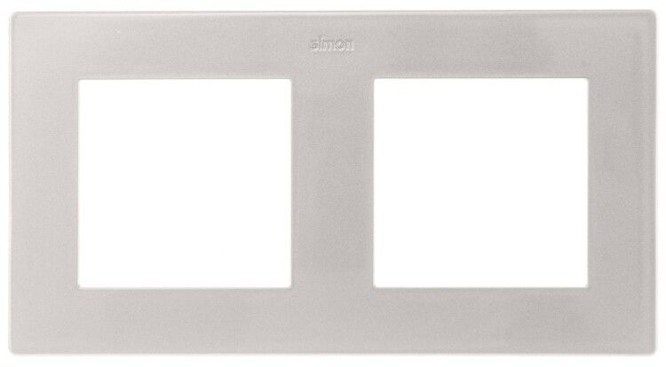 Рамка 2 поста, алюминий - 2400620-033 Simon