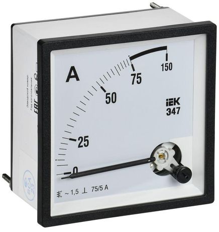 Амперметр Э47 75/5А кл. точн. 1,5 96х96мм | IPA20-6-0075-E IEK