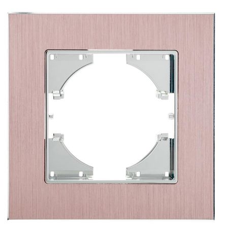 Рамка 1-местная Ugra алюминий, пудровый - С1110-042 GUSI