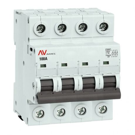 Выключатель нагрузки AVN 4P 100A AVERES | avn-4-100-av EKF