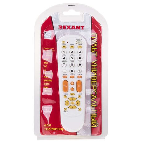 Пульт универсальный для телевизора (RX-951) | 38-0001 REXANT MEET