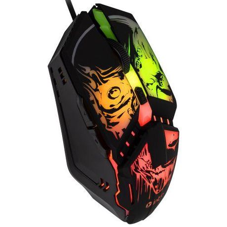 Мышь MG350 игровая проводная 1200-3600dpi с ковриком черн. Intro Б0056132 ЭРА