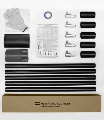 Муфта кабельная концевая внутр. установки 1кВ ПКВТпН 5х(150-240мм) с наконечн. Нева-Транс Комплект 22020048 Нева Транс