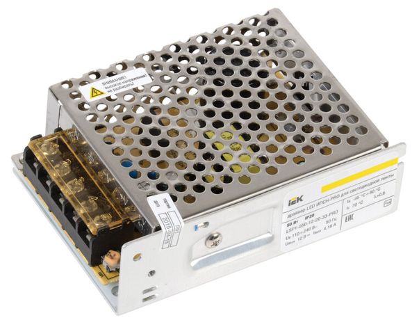 Драйвер светодиодный LED 50w 12v - LSP1-050-12-20-33-PRO IEK