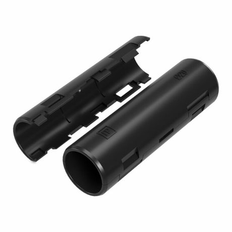 Муфта разборная d20 мм атмосферостойкая черная (10шт/320шт уп/кор) Промрукав | PR13.0434 Строитель