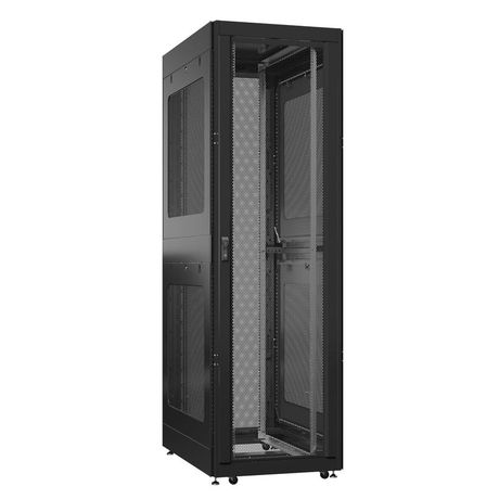 Шкаф серверный 52U 800х1000 передняя дверь: одностворчатая перфорированная IP20. задняя боковые панели: перфорированные. цвет: черный RAL9005 - EX 8052.9332 SYSMATRIX