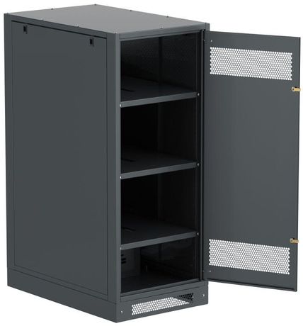 Шкаф LINEA B (пустой) 1450х600х950мм металлическая дверь черный - LB05-14H69-M IEK