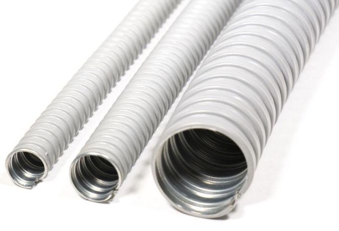 Металлорукав в ПВХ-изоляции Р3-ЦПнг 38 (20м/уп) серый | zeta44516 ГОФРОМАТИК ЗЭТА
