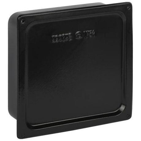 Коробка протяжная Y-996-200-200-80-54 металлическая У-996 с уплотнителем 200х200х80мм черная IP54 | Б0062856 ЭРА