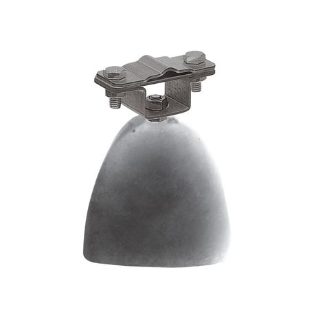 Держатель полоса/пруток для плоской кровли малый, оцинк. с бетоном | 71955 Ezetek