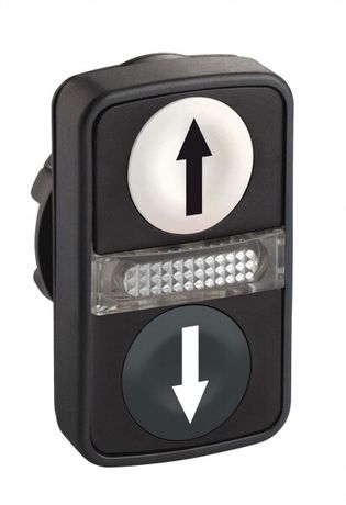 ГОЛОВКА КНОПКИ ДВОЙНАЯ С МАРКИРОВК + LED ZB5AW7A1724 | Schneider Electric