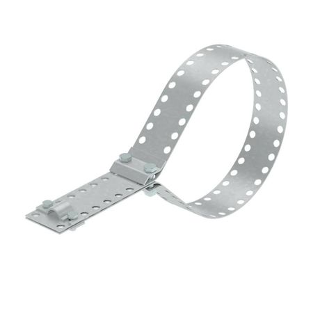 Универсальный держатель для труб 220-570мм. Пруток 5-10мм. Термодиффузионное цинкование - UDT220-570-D5-10 TD КМ-Профиль MA0323