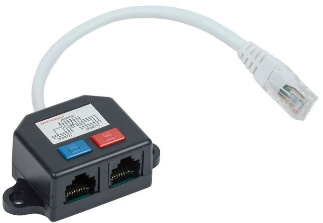 Разветвитель (Y-адаптер) кат. 5Е 2xRJ45-1хRJ45 | CS7-1C5EU-Y2-1 ITK IEK