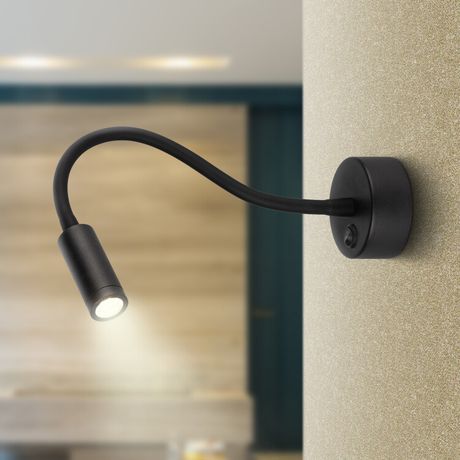 Светильник настенный бра WL 33 BK 3Вт IP20 черный | Б0056391 ЭРА